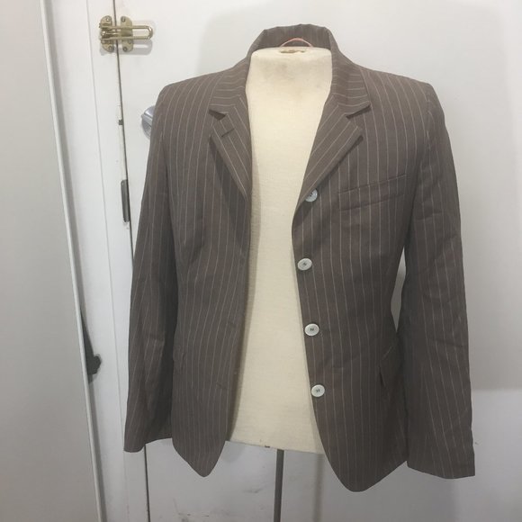 LUCIANO BARBERA WOOL BLEND PANT SUITS SIZE 42 - Picture 4 of 13
